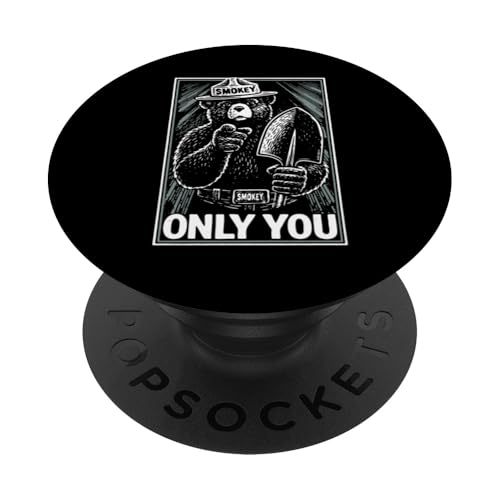 Only You Classic Smokey Bear Pointing WPA Style PopSockets PopGrip Adhesivo