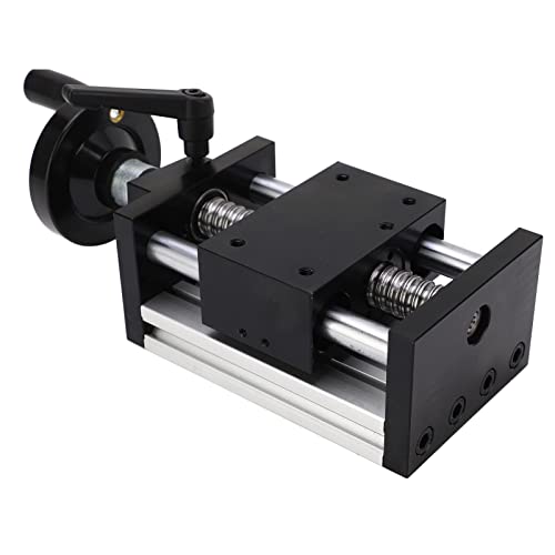 Manual Slide Stage, Linear Stage Table Easy Universal 100mm Stroke with Hand Wheel for Industrial