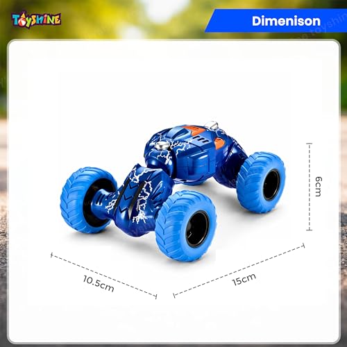 Image of Toyshine Pull Back Friction Powered Telescopic DTX Toy Car Off-Road Non Electric Stunt Toy Gift for Babies Toddlers Kids Boys Girls Age 2+, Multicolor