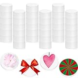 Henoyso 36 Pcs Foam Circles for Crafts Polystyrene Round Foam Disc for DIY Projects Friendship Bracelets Banner Garland for Birthday Era Arts and Crafts Supplies(2 x 2 x 1 Inch)