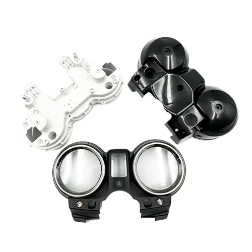 H-onda CB600F CB900F HORNET CB750 CBF500 CBF600N バイク用 スピードメーター タコメーター ゲージ アウターケースカバー クローム仕上げ(1 Set Black)