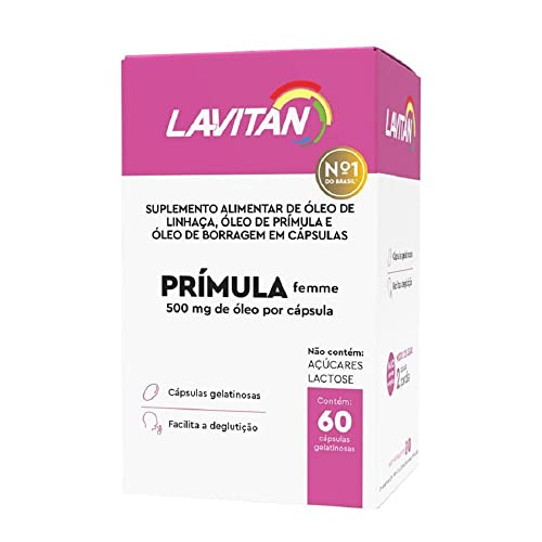 Primula Lavitan c/60 Menopausa Linhaça Borragem Tocoferol
