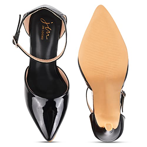 Image of Froh Feet Sandals with Block Heel | For Casual Wear & Formal Wear 4 inches heel sandal, pencil heel sandal