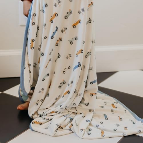Image of Copper Pearl Jumbo 3-Layer Baby Blanket: Soft Baby Quilts for Boys and Girls | Breathable, Cozy, Toddler Blanket | Baby Quilt for Newborns | 46x46 Premium Polyester /Rayon | Speedster