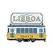 3D Lisbona Portogallo GRACA Tram frigorifero magnete turistico souvenir fatto a mano in resina, adesivi magnetici per casa, cucina, regalo di viaggio