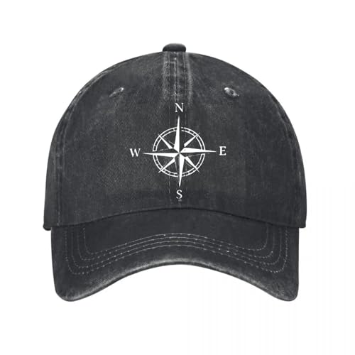 Casquette de baseball vintage brossée Compass 2026, l'élégance du coton lavé intergénérationnel