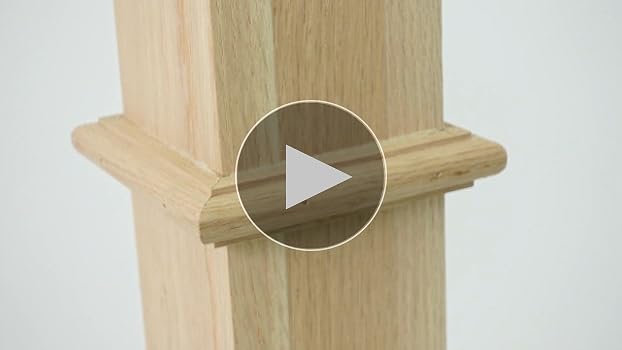 Wonderjune 1 Pcs Red Oak Stair Newel Post 48 Inch Solid Wood