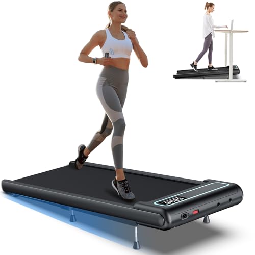 10% Incline Under Desk Walking Pad, 2.5HP Low Noise Treadmill