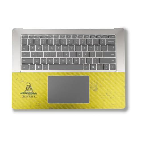 Image of Carbon Fiber Laptop Skin Compatible with Alienware M18 R2 (2024) - Dont Tread - Premium 3M Vinyl Protective Wrap Decal Cover - Easy to Apply | Crafted in The USA by MightySkins