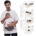 Baby Hip Carrier,Baby Carrier with Hip Seat for Newborns & Toddlers,Adjustable Extended Waistband with Various Pockets-Ergonomic (Gray)
