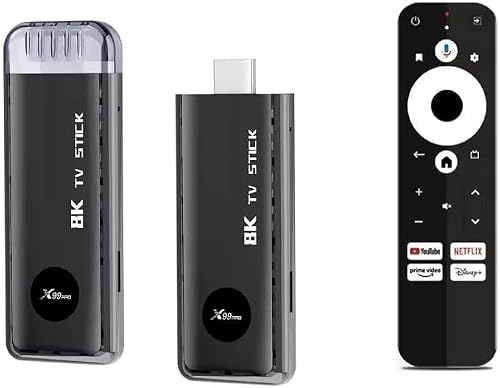 8K Android TV X99 Pro Smart TV Stick with Remote Control, Android 13.0, Allwinner H616, 2GB+16GB, 8K HDMI Smart Streaming Media