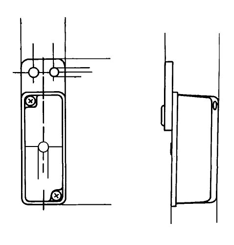 HELLA 2XS 005 020-011 Umrissleuchte - Begrenzungsleuchte - Anhänger - Wohnwagen - Halogen - 12/24V - Anbau - ECE/ADR/GGVS - Lichtscheibenfarbe: glasklar/rot - seitlicher Anbau/links/rechts