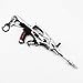 HNTZH Mini Jeux Prop 1/6 Métal Raytheon M4A1 Shadowless AK47 Détruire Butler Modèle Figure Porte-clés Jouets Accessoires Cadeau (G)