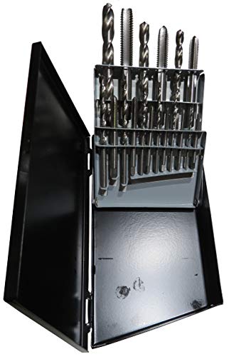 Drill America - DWDTD4099 18 Piece High Speed Steel Metric Tap and Drill Bit Set in Metal Case, DWDN Series