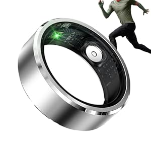 Smart Health Ring – Wireless Monitor, Health Tracker Rings for Swimming Hiking Daily Commute, Workout Travel Exercise, Daily Activity Tracking, Wearable Fitness Monitor, Stylish Smart Ring for Fitness