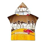 ?taille ? 60*60cm FANSU Enfants Serviette de Bain à Capuchon de Plage, Modèle de Dessin animé Peignoir de Bain Microfibre Natation Poncho Cape pour Filles et Garçon (60 * 60cm,Attitude)