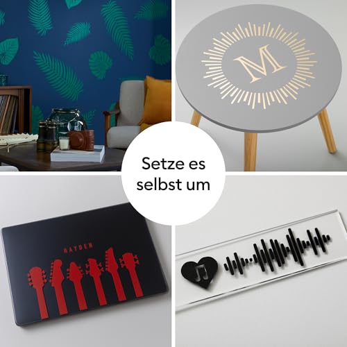 Cricut Smart Vinyl, abnehmbar, 33 x 91 cm, 1 Bogen (schwarz)