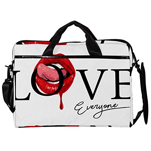 Sacoche ordinateur portable 14-15 pouces I Love Everyone idéale pour le bureau et café
