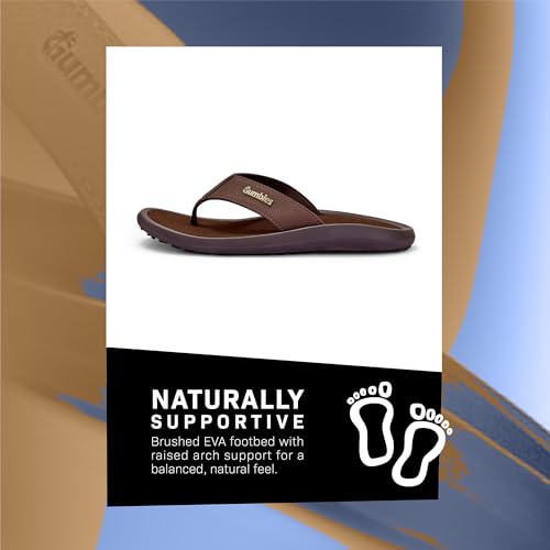 Gumbies Noosa Unisex Flip-Flop, with Arch Support Supersoft Brush EVA Footbed, Soft Cotton Backed Strap & Recycled Rubber Sole - Comfort Guaranteed4