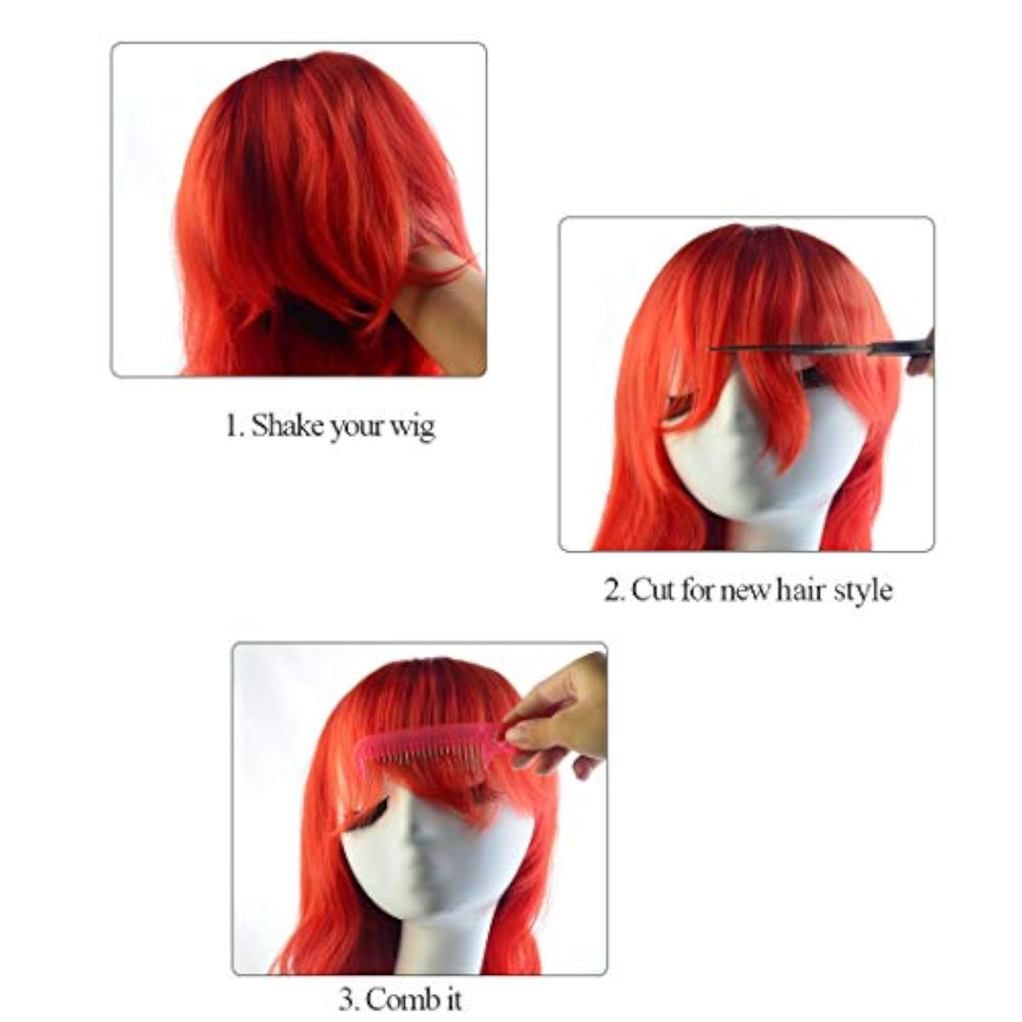 HILISS Long Heat Resistant Big Wavy Cosplay Wig
