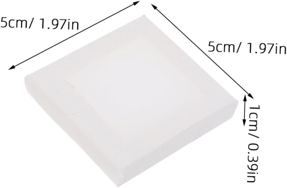 20pcs Mini Cotton Canvas Frames for Painting Small DIY Art Boards for Home Decor Sturdy Canvas Painting Kits for Crafting and Creative Projects