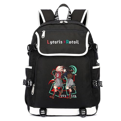 Sac à dos Lycoris Recoil tissu Oxford résistant pour protéger vos affaires