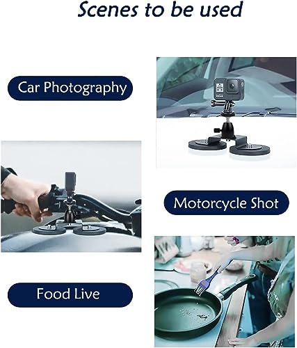 ADOFYS Magnetic Action Camera Mount, Super Magnetic Heavy-Duty Alloy Suction Cup Mount with Adapter 1/4-20 for GoPro Compatible with Hero 11/10/9/8/Max and Other Action Camera 4 4182IUQWZZL