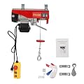 Electric Hoist 2200LBS with Wired Remote Control & Single/Double Slings Electric Winch, Attic Hoist, Steel Electric Lift, 110V Electric Hoist for Lifting in Factories, Warehouses, Construction Site