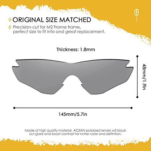 Image of ANSI Z87.1 Replacement Lenses For Oakley M2 Frame OO9212 Sunglass