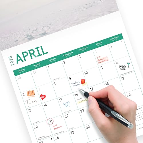 Calendário mensal de parede dos Parques Nacionais de 2025 por Bright Day, lindo presente de fotograf