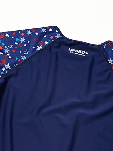 Image of Speedo Girls' Uv Swim Shirt Short Sleeve Printed Rashguard