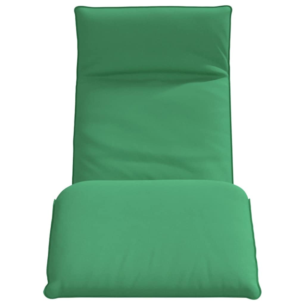Fengshui Składany leżak zielony, 175 x 54 x 8,5 cm, tkanina Oxford