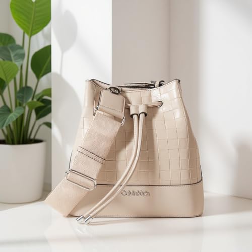 Image of Calvin Klein Women's Gabrianna Novelty Bucket Shoulder Bag