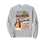 Ideal für alle fantastischen Frauen und Mädchen, die patriotisch und stolz sind, aus Baltimore, Maryland zu sein. Kann diese Stadt nicht aus diesem Mädchen nehmen. Sie leben in Baltimore, Maryland oder sind ausgezogen? Geschenk zum Umzug aus Baltimore. Lustiges patriotisches Baltimore Geschenk.