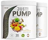 Pump Booster ohne Koffein TROPICAL FRUITS 2x400g - innovative Pump Formel aus Aminosäuren und Pflanzenextrakten – hochdosierter Pre Workout Booster koffeinfrei - Made in Germany - 100% vegan