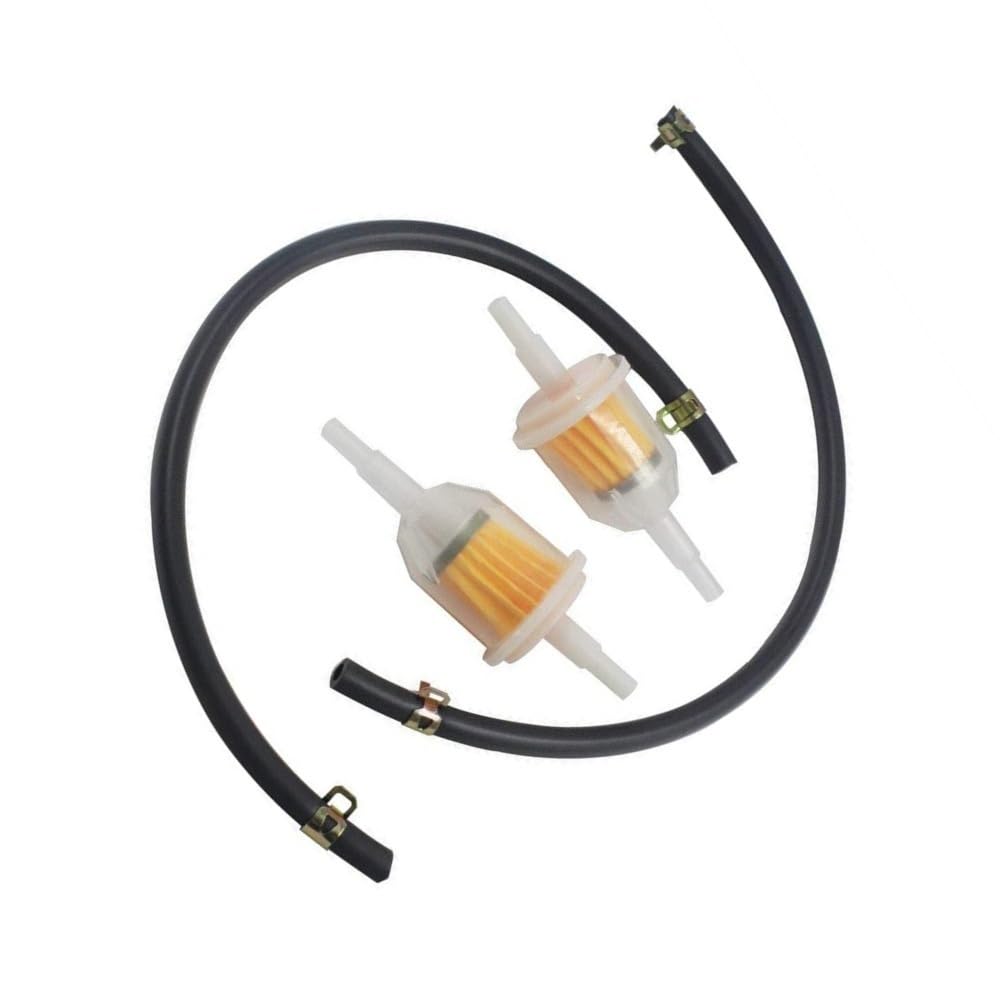 Ctasrim One Color 1/4" Id 691035 Fuel Filter 395051R Fuel Line Hose 791850 Clamps Fit For Atv Lawn Mower Engines
