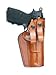 Front Line Inside the Waistband with Loops Leather Holster (Brown)