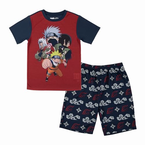 Bioworld Naruto Youth 3-Piece Sleep Set with Tee Shirt, Shorts, and Sleep Pants2