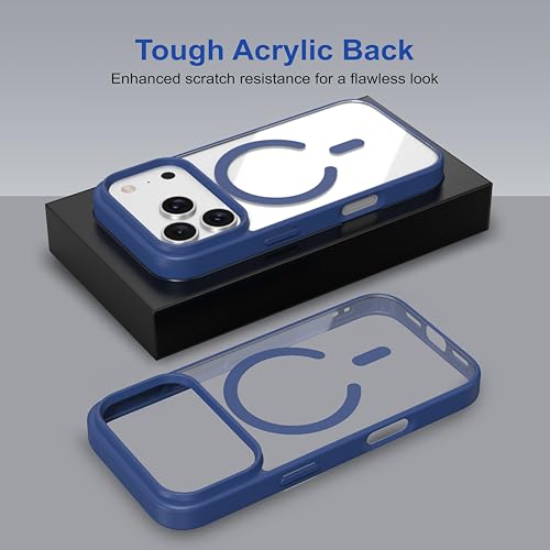 Image of Zapcase Back Case Cover for iPhone 17 Pro | Compatible for iPhone 17 Pro Back Cover | Scratch-Resistant | Navy Blue