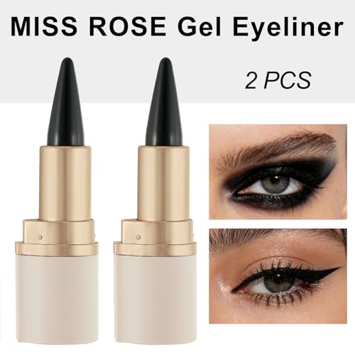 MISS ROSE M Gel Eyeliner Pack de 2 Lápices Negros miniatura 3