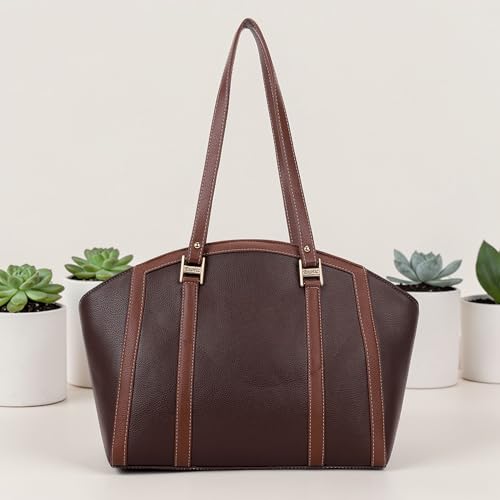 Image of EXOTIC Shoulder Handbag for Women, Classic Fashion Design with Contrast Stitching