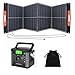 SWAREY Tragbares Powerstation S160 mit 100W Solarpanel, 222Wh Solargenerator, 300W (600W Spitze) AC Ausgang, 65W USB-C Anschluss für Camping Reisen Wohnmobil