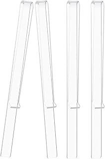 2 Pairs Music Clips Acrylic Sheet for Easy Reading | Portable Page Holders, Smooth Finish, Fix Sheets Securely, Suitable for Stand Use