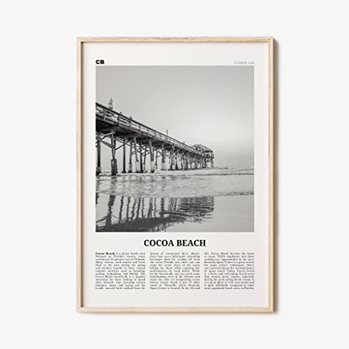 Generic Cocoa Beach Wall Print, Cocoa Beach Decor, Cocoa Beach Wall Art, Cocoa Beach Photo, Cocoa Beach For Room, Florida, Usa,131, 11 x 17 Inches, 16 x 24 Inches. 24 x 36 Inches, white
