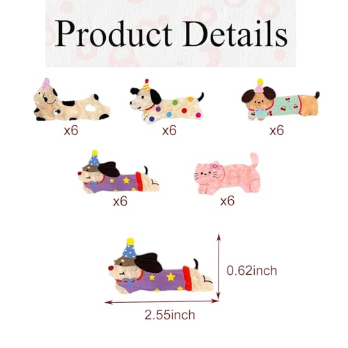 GUZUHUKU 30 piezas pinzas de garra con diseño de animales miniatura 2