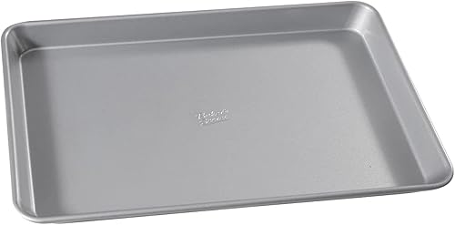 Miniatura 4 de Baker's Secret - Bandeja antiadherente para galletas de 15 x 9.5 pulgadas, de acero aluminizado, tamaño mediano, con 2 capas de revestimiento de