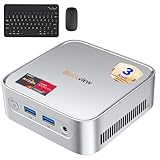 mini pc completo 🔋【Doppio Display 4K & Produttività】 Grazie alla potente Grafica Radeon Vega 8, il Mini PC MP50 supporta la doppia uscita video 4K@60Hz tramite le porte HDMI 2.0 e DisplayPort (DP) 1.4. Gestisci dashboard finanziarie e progetti di design su due schermi contemporaneamente per raddoppiare la tua efficienza. In combinazione con il kit mouse e tastiera incluso, avrai una postazione di lavoro professionale e pulita, ideale per l'editing video e per un'esperienza visiva ultra-definita.