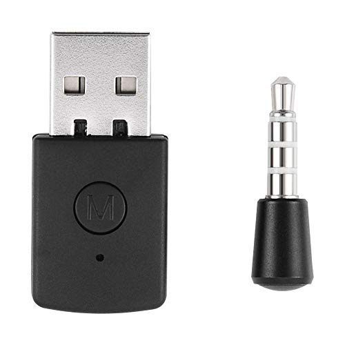 Diyeeni USB Bluetooth 4,0 Audio Adapter Dongle Stick für Playstation 4 PS4, Wireless Transmitter & Receiver für PS4, Unterstützt Kopfhörer Headset, A2DP, HFP