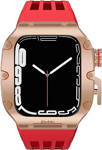Boîtier de montre en alliage de titane INFRI anti-choc pour Apple Watch 44 mm robuste