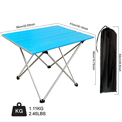 Table de camping pliable en aluminium et matériel de bivouac léger